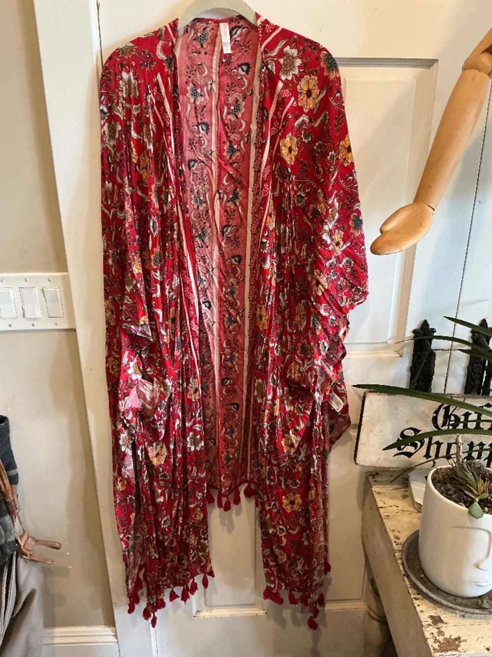 Xhilaration kimono with tassels!  Boho vibes! New without tags!  Plus size 4x